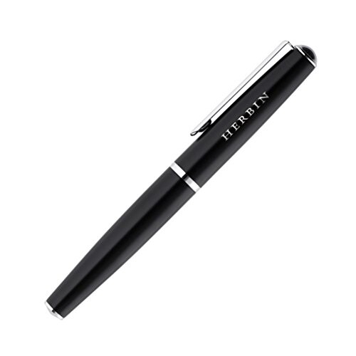 エルバン ボールペン カートリッジインク用 ブラス ブラック ペン先0.5mm カートリッジインク1本付き(色:ナイトブルー)HERBIN hb-pen05