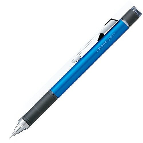 トンボ(Tombow) 鉛筆 シャープペン MONO モノグラフ ラバーグリップ付 ライトブルー DPA-141B