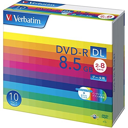 ?バーベイタム(Verbatim) Verbatim バーベイタム 1回記録用 DVD-R DL 8.5GB 10枚 ホワイトプリンタブル 片面2層 2-8倍速 DHR85HP10V1