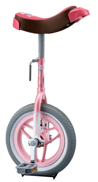 ブリヂストン(BRIDGESTONE) スケアクロウ 一輪車 小学生 子供 ピンク 12インチ スタンド付き ギフト SCW12