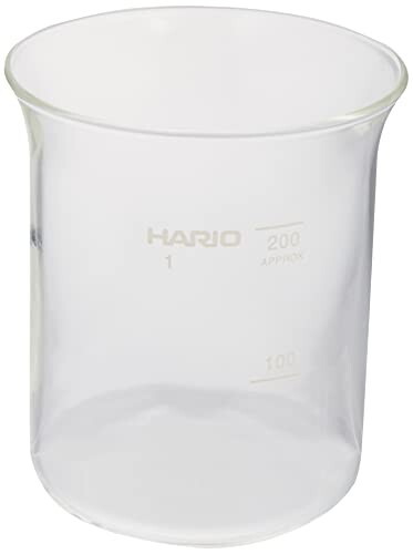 HARIO(ハリオ) ビーカーグラス クラフツサイエンス 実用容量200ml 満水容量260ml コーヒー サーバー 計量メモリ付き 耐熱ガラス製 日本製