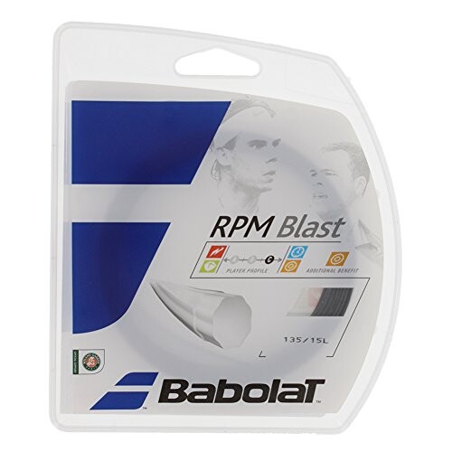 バボラ(Babolat) 硬式テニス ストリング RPMブラスト 120/125/130 BA241101 ブラック 135