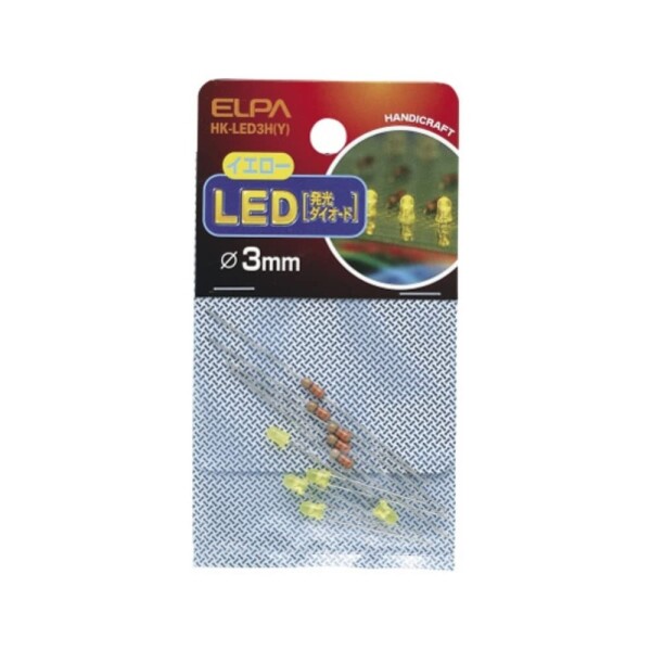 エルパ(ELPA) LED 電球 LED電球 照明 [ファイ]3mm イエロー 5個 HK-LED3H(Y)