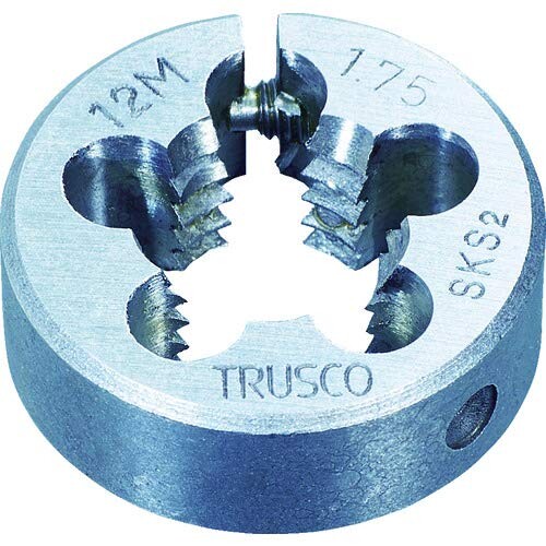 TRUSCO(トラスコ) 丸ダイス SKS 並目 50径 10X1.5 T50D10X1.5