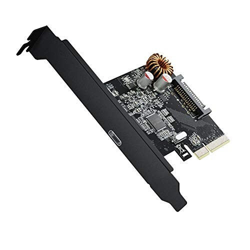 エアリア USB3.2 Gen2x2（TypeC)を1ポート増設 特注専用ブラックブラケットモデル 増設PCIEXpressx4ボード SD-PE4U32-C1L BIG SINGLE TUR