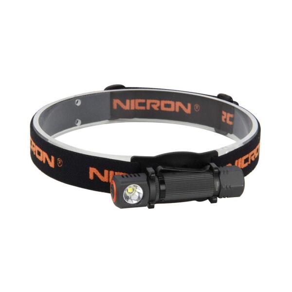 NICRON(ニクロン) 脱着式ヘッドライト H10RPro 明るさ2段階調節可能 最大450ルーメン 超硬アルミボディ採用で頑丈 SOS点滅機能 ストロボ