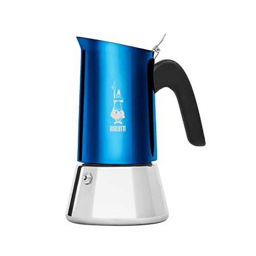 BIALETTI(ビアレッティ) Bialettiヴィーナス ブルー 4カップ用 ステンレスモデル 直火式 (コーヒーメーカー エスプレッソメーカー マキネ