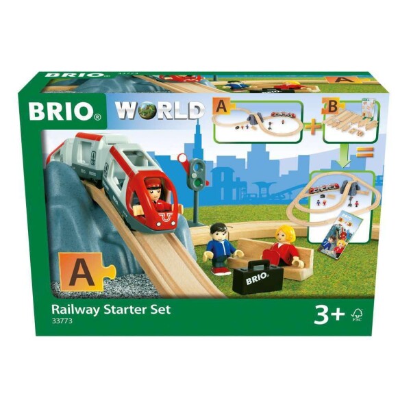 BRIO (ブリオ) WORLD 8の字スターターセット 33773「全26ピース」対象年齢 3歳~ (電動車両 電車 おもちゃ 木製 レール)