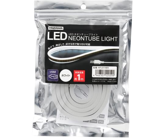 ヤザワコーポレーション LEDネオンチューブライト 白色 1m NTL011WH