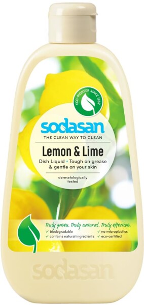 SODASAN(ソーダサン)食器用洗剤 オーガニック レモンライム ディッシュウォッシュリキッド 500ml 食器用