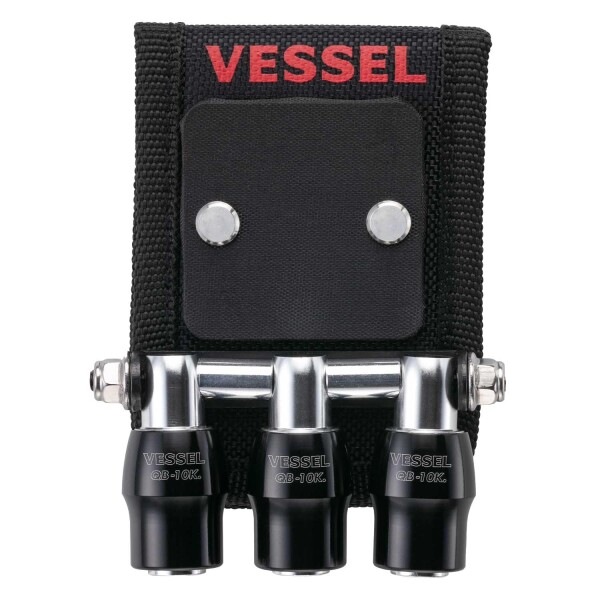 VESSEL(ベッセル) クイックキャッチャー 3連ホルダー マグネット付き ブラック QB-10MB3K
