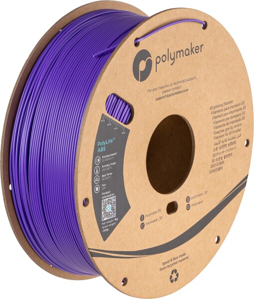 ポリメーカー(Polymaker) 3Dプリンタ―用フィラメント PolyLite ABS 1.75mm径 1kg巻 パープル