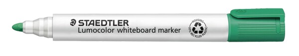 ステッドラー ホワイトボードマーカー ルモカラー 丸芯 中字 緑 10本 351-5