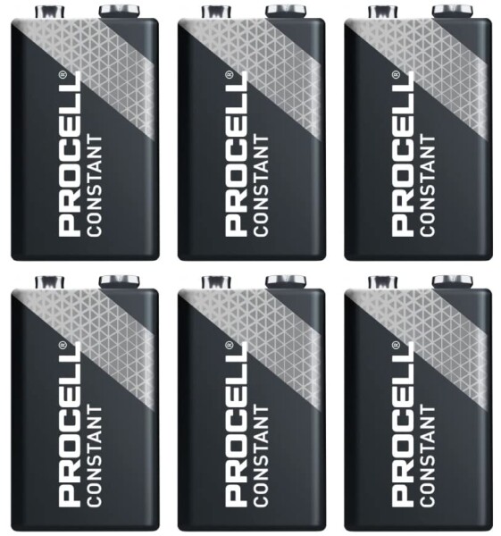 デュラセル(Duracell) PROCELLプロセル 9V電池 エフェクター/楽器用アルカリ電池 6個セット DP-9V-6pcs