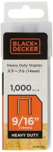 ブラックアンドデッカー GoPak タッカー・ネイラー用 DIY 電動工具 締付 固定工具 ステープル 14mm BDTRA709T