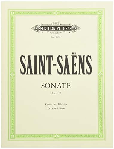 Alfred Music サン・サーンス: ソナタ 作品166 (オーボエ、ピアノ) ペータース出版