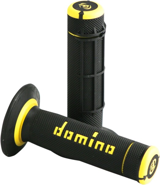 domino(ドミノ) ハンドルバーグリップ オフロードタイプ 118mm サーモプラスチックゴム ブラック×イエロー A02041C4740
