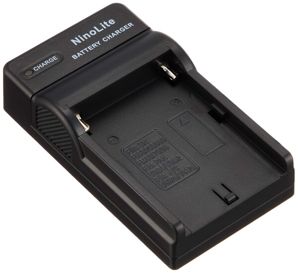 NinoLite USB型 バッテリー 用 充電器 海外用交換プラグ付 NP-F730 NP-F750 NP-F770/5 等対応 チャージャー