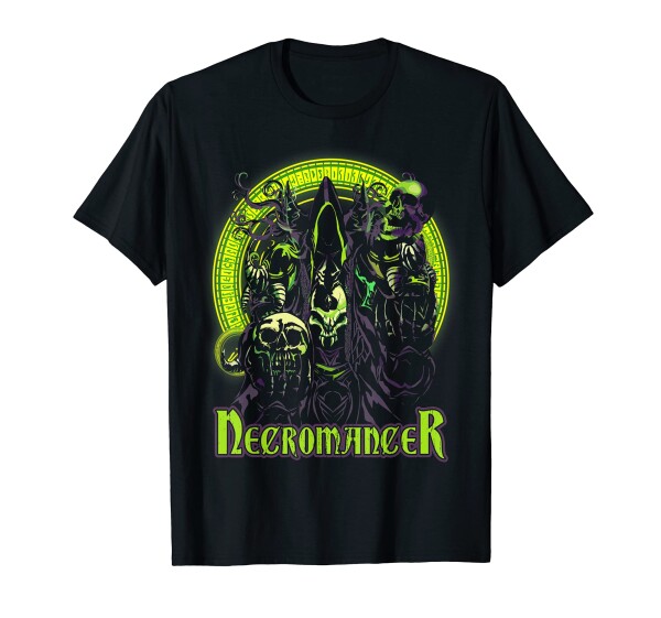 Necromancer Fantasy Magic ロールプレイング 卓上 RPG ゲーマー Tシャツ