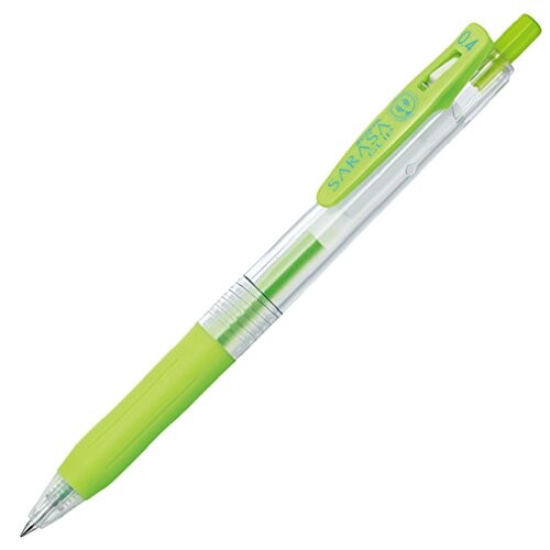ゼブラ(ZEBRA) ジェルボールペン サラサクリップ 0.4 ライトグリーン 10本 B-JJS15-LG