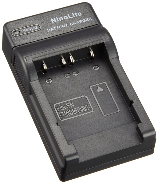 NinoLite USB型 バッテリー用 充電器 海外用交換プラグ付き Sony ソニー NP-BD1 NP-FD1 対応 カメラ バッテリー チャージャー
