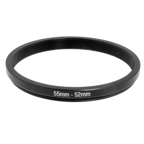 NinoLite ステップダウンリング 55mm→52mm カメラレンズ用アルミ合金製 アダプターリング(Step-Down Ring)