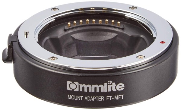 Commlite レンズマウントアダプター CM-FT-MFT (フォーサーズマウント → マイクロフォーサーズマウント変換) 電子接点付き