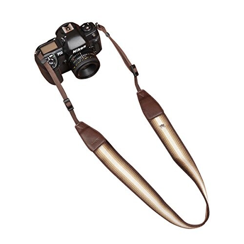 カムイン(cam-in) カメラストラップ GNS002 超快適型 汎用型 B1506 シルケット /コーヒー色グラデーションの組み合わせ ナイロン CAM8158