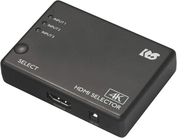 ラトックシステム 4K60Hz対応 3入力1出力 HDMI切替器 RS-HDSW31-4KZA 黒