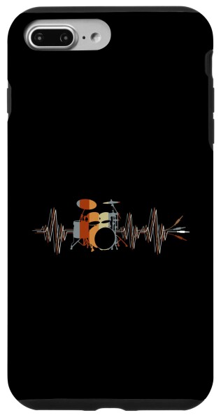 iPhone 7 Plus/8 Plus Drum Heartbeat 電気ケーブル 楽器 スマホケース