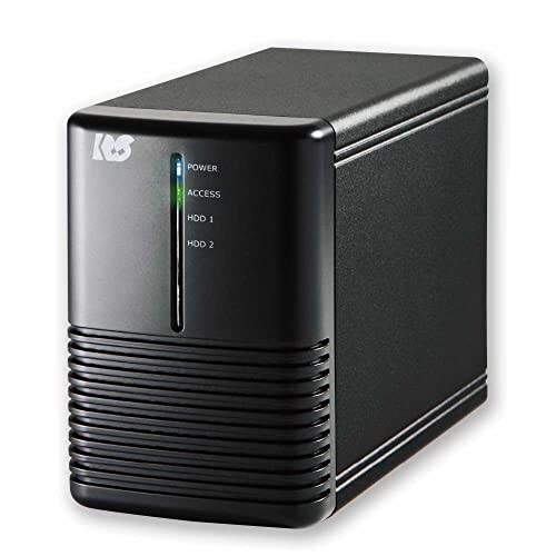 ラトックシステム USB3.1/Gen.2 RAIDケース (HDD2台用・10Gbps対応) RS-EC32-U31RZA 黒