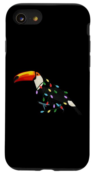 iPhone SE (2020) / 7 / 8 オニオオハシ サンタクロース 鳥 動物 図 バードウォッチング 贈り物 鳥類学者 生物学者 自然科学 プレゼント