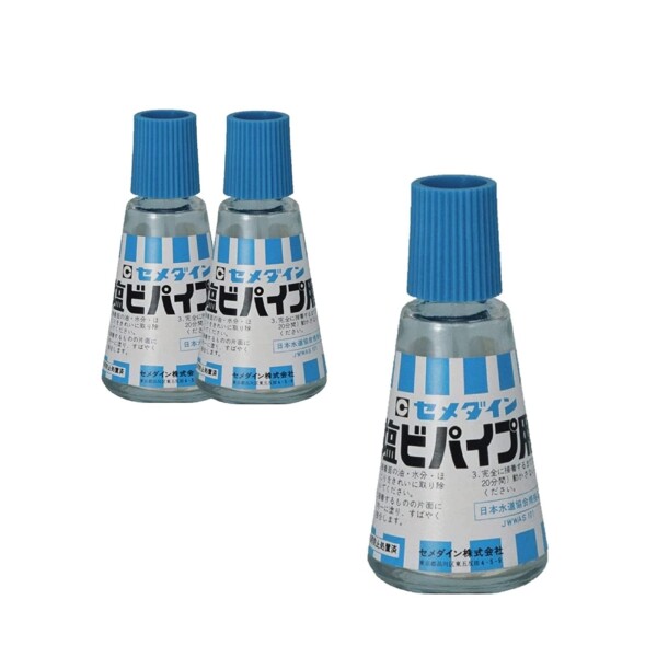 セメダイン 塩ビパイプ用 接着剤 透明 30ml 硬質塩ビ 塩ビパイプ CA-123 3個セット