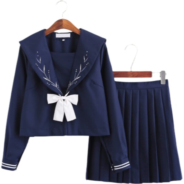 (ミシアラグジュアリー) セーラー服 コスプレ 制服 衣装セット トップス スカート ネクタイ セット 高校 女子高生 学生 女の子 日本 ユニ