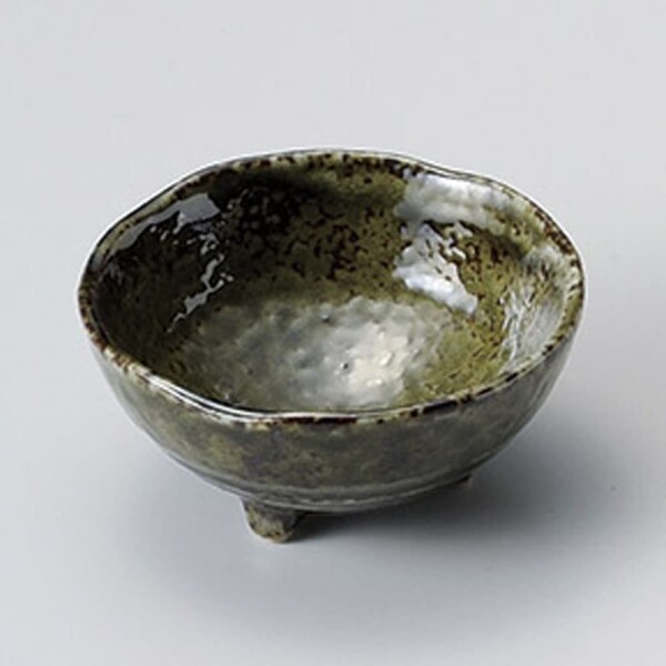 山下工芸 (Yamasita craft) 織部結晶三ﾂ足鉢(小) 105-36-206