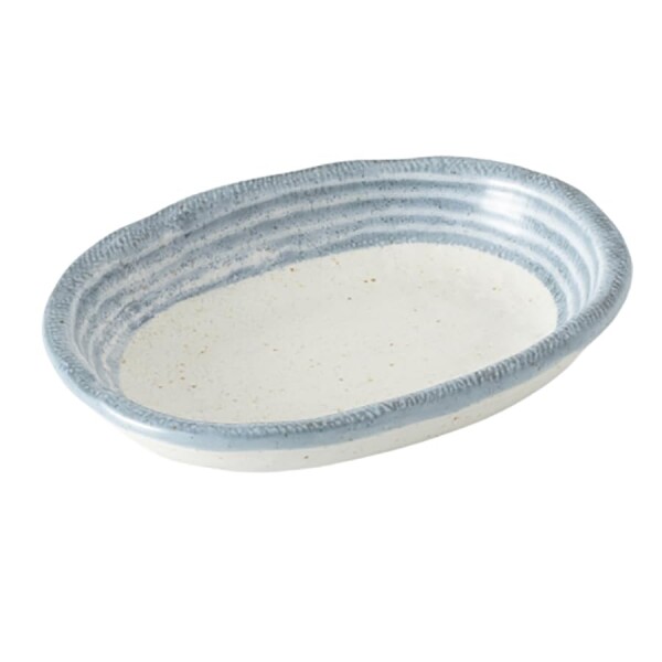 光陽陶器 プレート お皿 楕円皿 小皿 12.0cm 和食器 ヒコウキ雲 楕円小皿 磁器 日本製 40111