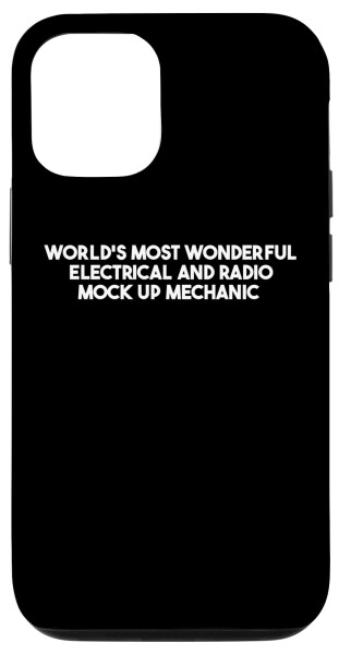 iPhone 14 世界で最も素晴らしい電気・ラジオ モックアップ メカニック スマホケース
