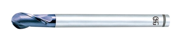 オーエスジー Vコート2枚刃XPMボールエンドミルスリムシャンク 外径6mm 全長120mm 刃長12mm シャンク径5mm V-SS-XPM-EBD XPM R3×6(84070