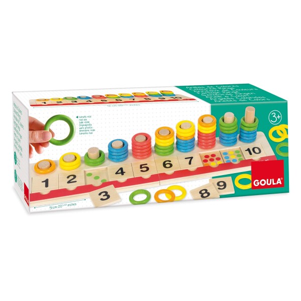 GOULA goula カラーリングズ colour rings ３歳以上 67ピース 知育 数の学習