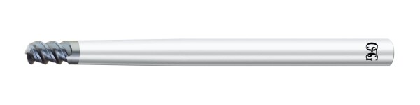 オーエスジー WXSコート3枚刃超硬ペンシルネックラジアスエンドミル 外径10mm 全長120mm 刃長15mm シャンク径12mm PHX-PC-DFR 10×R2×1.