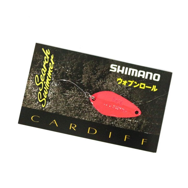 シマノ(SHIMANO) スプーン カーディフ サーチスイマー 3.5g TR-235Q 65T 蛍光赤金
