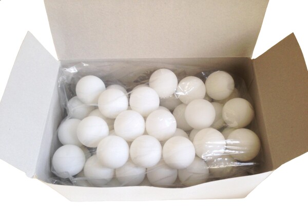 東方興産 プラスチック製 40mm卓球ボール 60球セット P40-60351 ホワイト