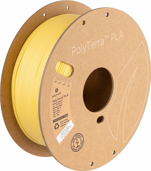 ポリメーカ(Polymaker) 3Dプリンタ―用フィラメント PolyTerra PLA 1.75mm径 1kg巻 Banana